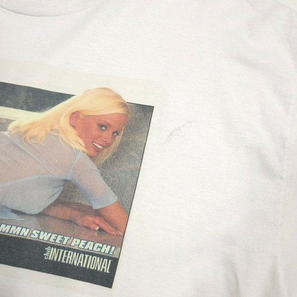Chloe Jones 90s Independent Magazine Tee Pinup Pornstar Sexy Nude Blonde XL RIP - Picture 2 of 5